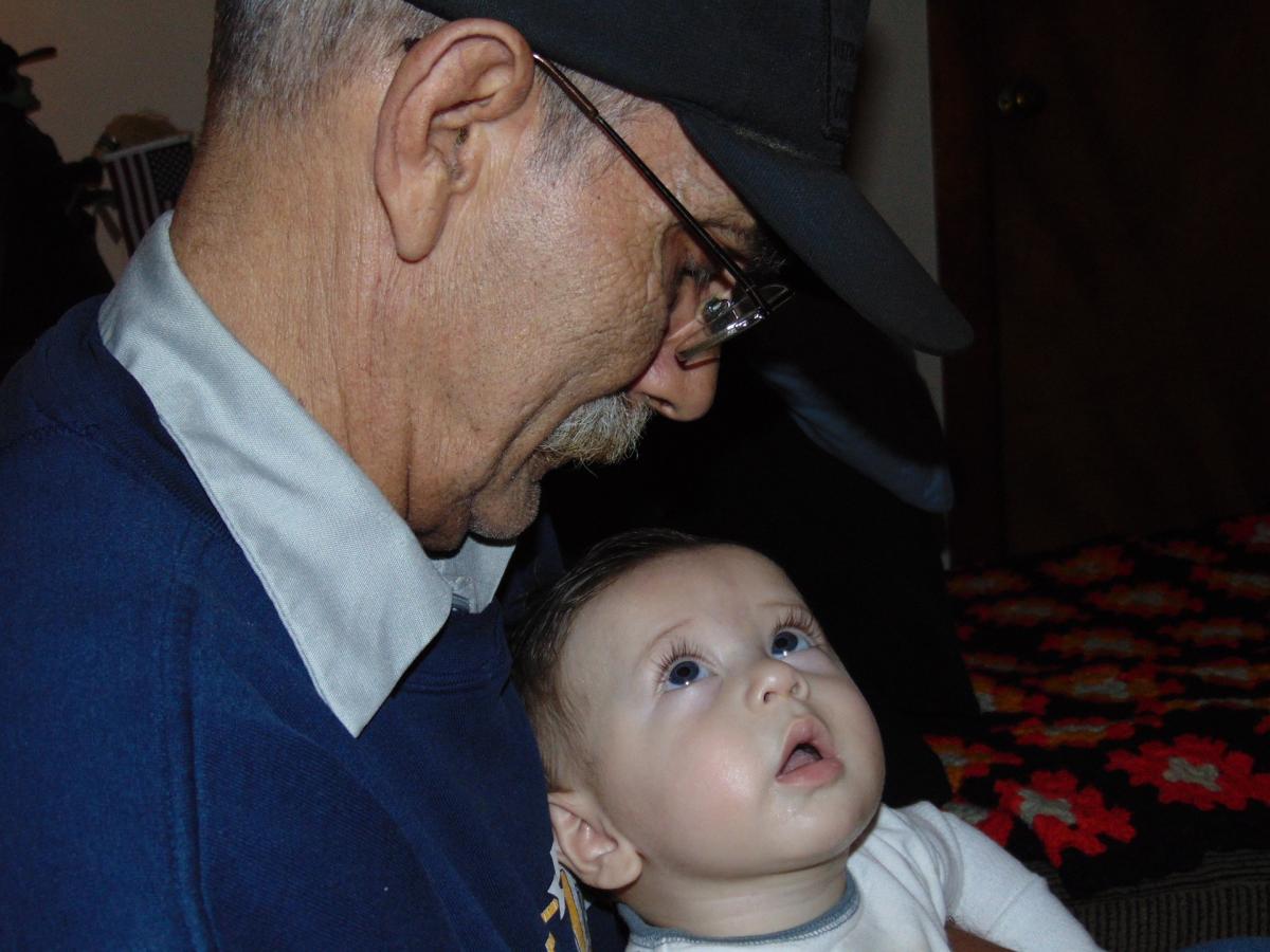 Grandpa with child